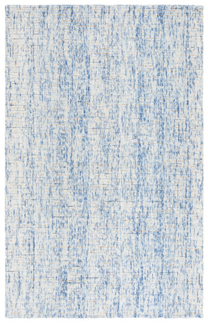 Safavieh Msr Tufted Abstract Area Rug - Exquisite Handcrafted Wool Design For Luxurious Home Decor Elegance Dark Blue ,Rust Wool Msr3378c-8