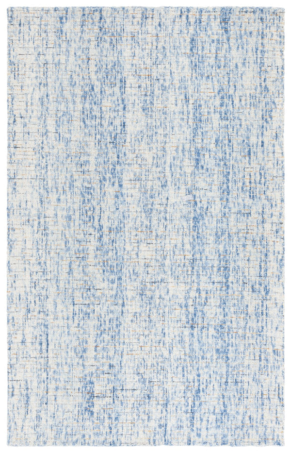 Safavieh Msr Tufted Abstract Area Rug - Exquisite Handcrafted Wool Design For Luxurious Home Decor Elegance Dark Blue ,Rust Wool Msr3378c-8