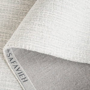 Safavieh Msr Tufted Abstract Area Rug - Exquisite Handcrafted Wool Design For Luxurious Home Decor Elegance Light Grey ,Ivory Wool Msr3378f-8