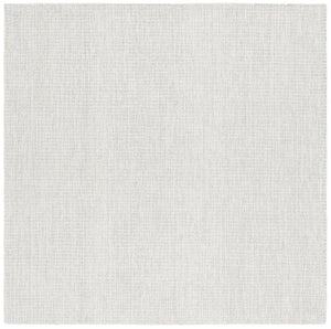 Safavieh Msr Abstract Hand Tufted  Rug Light Grey / Ivory 6' x 6' Square