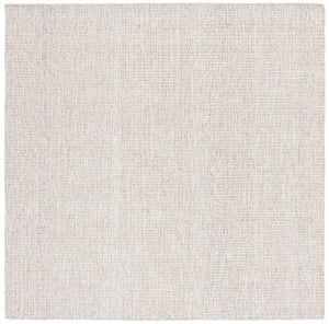 Safavieh Msr Abstract Hand Tufted  Rug Ivory / Grey 6' x 6' Square