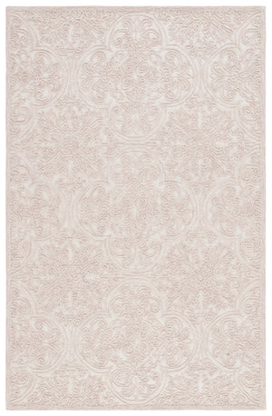 Safavieh Msr Hand Tufted Wool And Cotton Area Rug – Elegant Ivory And Pink Design For Timeless Home Style Ivory ,Pink Wool And Cotton With Latex Msr3511u-1115