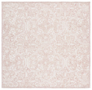 Safavieh Msr Hand Tufted Wool And Cotton Area Rug – Elegant Ivory And Pink Design For Timeless Home Style Ivory ,Pink Wool And Cotton With Latex Msr3511u-1115