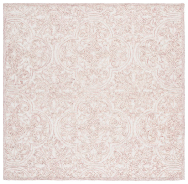 Safavieh Msr Hand Tufted Wool And Cotton Area Rug – Elegant Ivory And Pink Design For Timeless Home Style Ivory ,Pink Wool And Cotton With Latex Msr3511u-1115