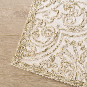 Safavieh Msr Hand-Tufted 8X10 Ivory Sage Area Rug — Wool-Cotton Low-Profile Baroque Motif For Living Rooms MSR3511W-8
