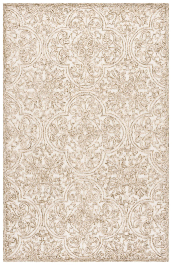 Safavieh Msr Hand Tufted Wool And Cotton Runner Rug - Elegant Floral Design For Timeless Home Décor Ivory ,Sage Wool And Cotton With Latex Msr3511w-3