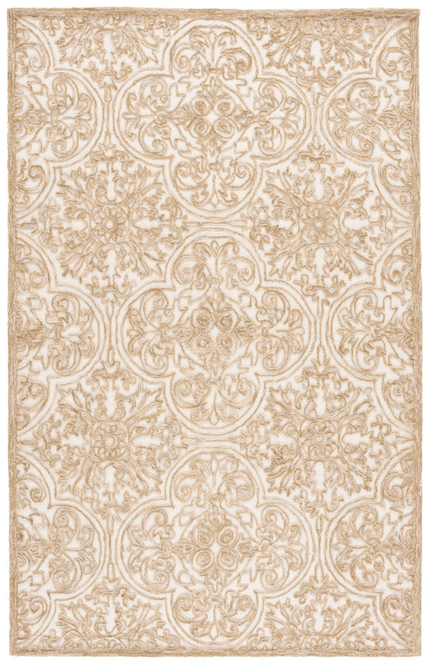 Safavieh Msr Hand Tufted Wool And Cotton Runner Rug - Elegant Floral Design For Timeless Home Décor Ivory ,Olive Wool And Cotton With Latex Msr3511x-8