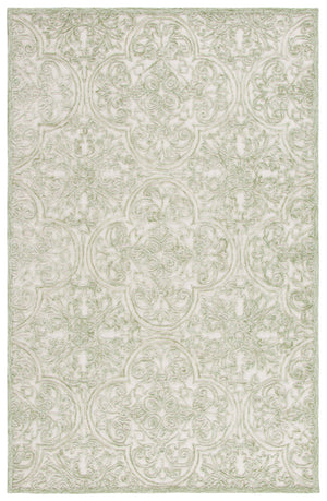 Safavieh Msr Hand Tufted Wool And Cotton Area Rug – Elegant Ivory And Pink Design For Timeless Home Style Ivory ,Green Wool And Cotton With Latex Msr3511y-6sq