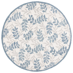 Safavieh Msr Hand Tufted Wool And Cotton Rug – Timeless Floral Design For Elegant Home Décor Transformation Ivory ,Grey 80% Wool And 20% Cotton Msr3526a-6sq