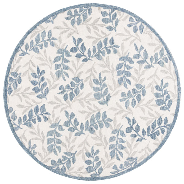 Safavieh Msr Hand Tufted Wool And Cotton Rug – Timeless Floral Design For Elegant Home Décor Transformation Ivory ,Grey 80% Wool And 20% Cotton Msr3526a-6sq