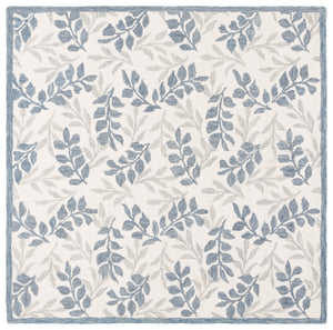 Safavieh Msr Hand Tufted Wool And Cotton Rug – Timeless Floral Design For Elegant Home Décor Transformation Ivory ,Grey 80% Wool And 20% Cotton Msr3526a-6sq