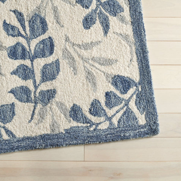 Safavieh Msr Hand Tufted Wool And Cotton Rug – Timeless Floral Design For Elegant Home Décor Transformation Ivory ,Grey 80% Wool And 20% Cotton Msr3526a-6sq