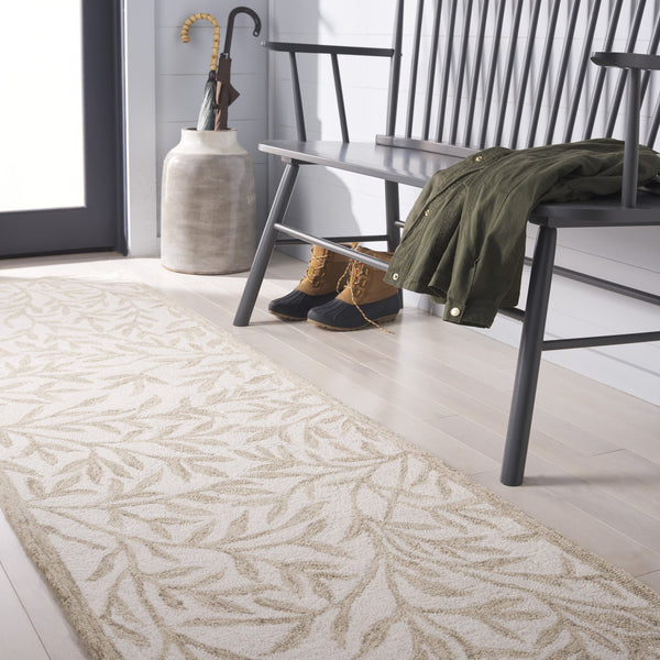 Safavieh Msr Hand-tufted Area Rug – Elegant Ivory And Beige Botanical Design For Timeless Home Decor Ivory ,Beige 80% Wool,20% Cotton Msr3527a-5