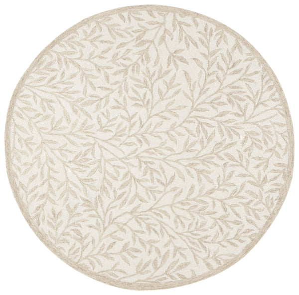 Safavieh Msr Hand-tufted Area Rug – Elegant Ivory And Beige Botanical Design For Timeless Home Decor Ivory ,Beige 80% Wool,20% Cotton Msr3527a-5