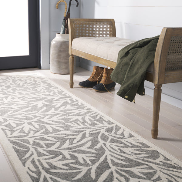 Safavieh Msr Hand-tufted Area Rug – Elegant Ivory And Beige Botanical Design For Timeless Home Decor Grey ,Ivory 80% Wool,20% Cotton Msr3527f-28