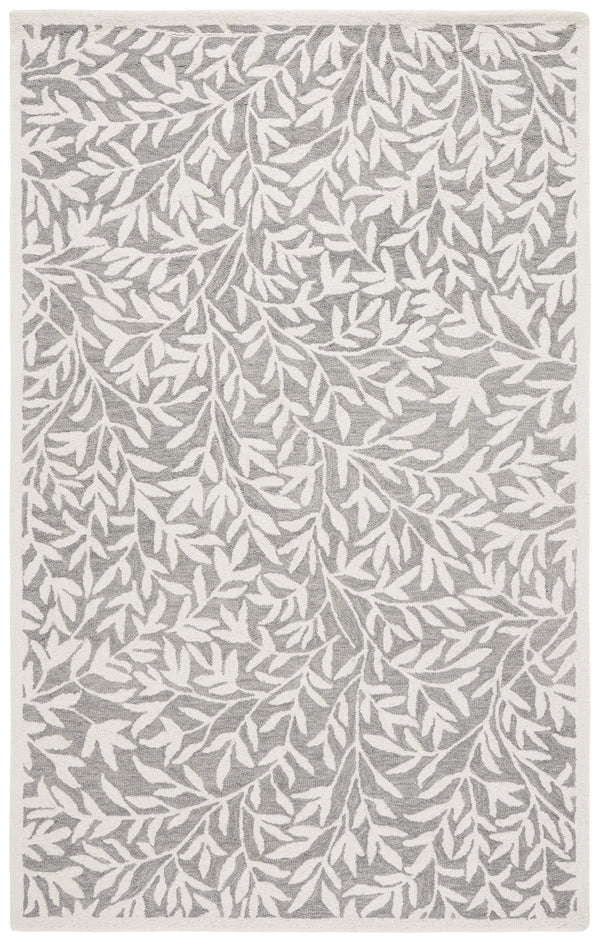 Safavieh Msr Hand-tufted Area Rug – Elegant Ivory And Beige Botanical Design For Timeless Home Decor Grey ,Ivory 80% Wool,20% Cotton Msr3527f-28