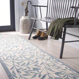 Safavieh Msr Hand-tufted Area Rug – Elegant Ivory And Beige Botanical Design For Timeless Home Decor Ivory ,Blue 80% Wool,20% Cotton Msr3527l-5