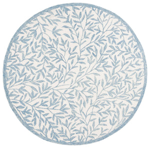 Safavieh Msr Hand-tufted Area Rug – Elegant Ivory And Beige Botanical Design For Timeless Home Decor Ivory ,Blue 80% Wool,20% Cotton Msr3527l-5