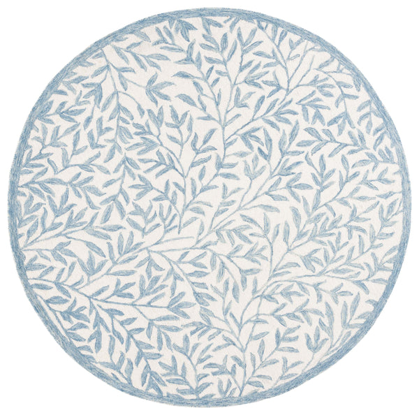 Safavieh Msr Hand-tufted Area Rug – Elegant Ivory And Beige Botanical Design For Timeless Home Decor Ivory ,Blue 80% Wool,20% Cotton Msr3527l-5