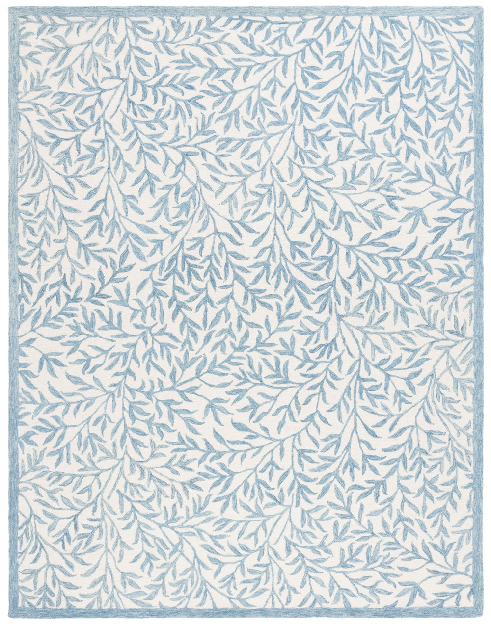Safavieh Msr Hand-tufted 8' X 10' Ivory & Blue Area Rug - Elegant Floral Design For Timeless Home Decor Ivory ,Blue 80% Wool,20% Cotton Msr3527l-8