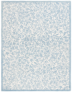 Safavieh Msr Hand-tufted 8' X 10' Ivory & Blue Area Rug - Elegant Floral Design For Timeless Home Decor Ivory ,Blue 80% Wool,20% Cotton Msr3527l-8