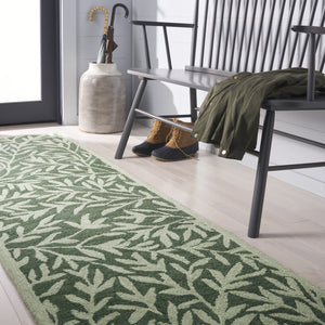 Safavieh Msr Hand-tufted Area Rug – Elegant Ivory And Beige Botanical Design For Timeless Home Decor Green 80% Wool And 20% Cotton Msr3527y-6r