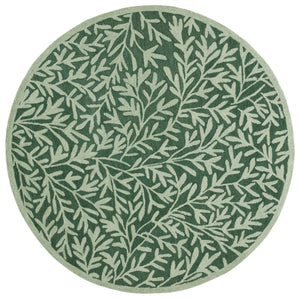 Safavieh Msr Hand-tufted Area Rug – Elegant Ivory And Beige Botanical Design For Timeless Home Decor Green 80% Wool And 20% Cotton Msr3527y-6r