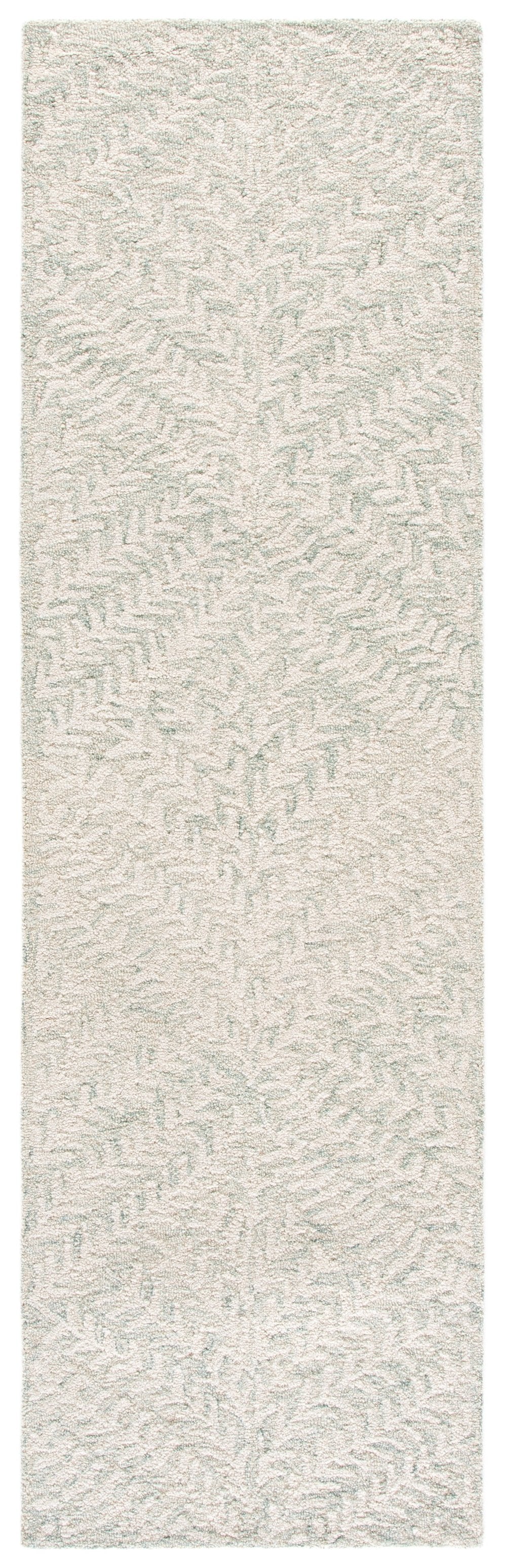 Safavieh Martha Hand-Tufted 8X10 Light Blue Ivory Floral Rug — 80% Wool 20% Cotton, Low-Profile Coastal Elegance MSR3552L-8