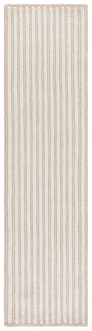 Safavieh Martha Hand‑Tufted Beige Ivory Runner Rug — Wool/Cotton Blend, Low‑Profile Plush For Hallways 2'-3" x 9'-0" MSR3858B-29