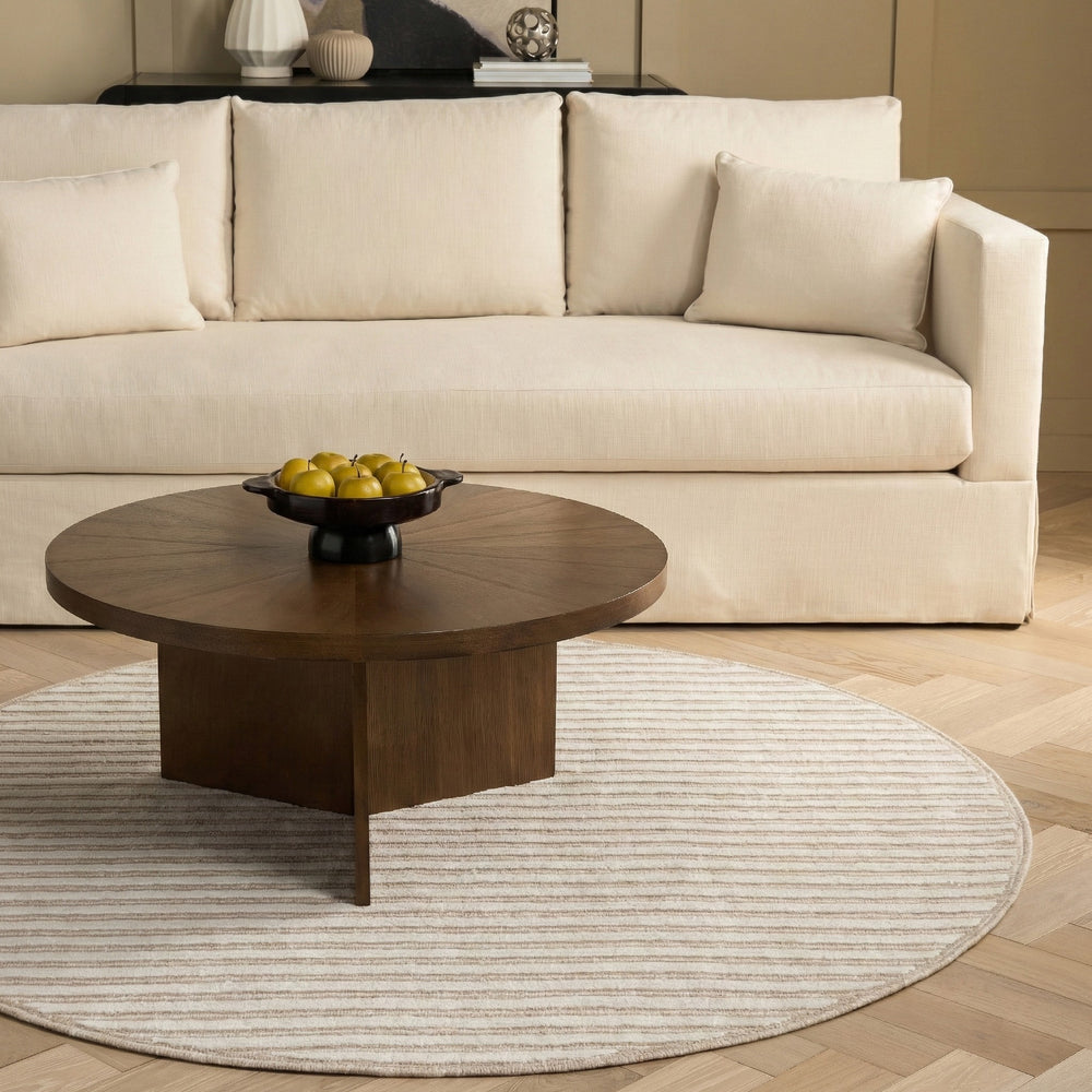 Safavieh Martha Hand-Tufted Beige Ivory Area Rug With Wool-Cotton Blend, Low-Profile Pile, Artisan Quality 6'-0" x 6'-0" MSR3858B-6SQ