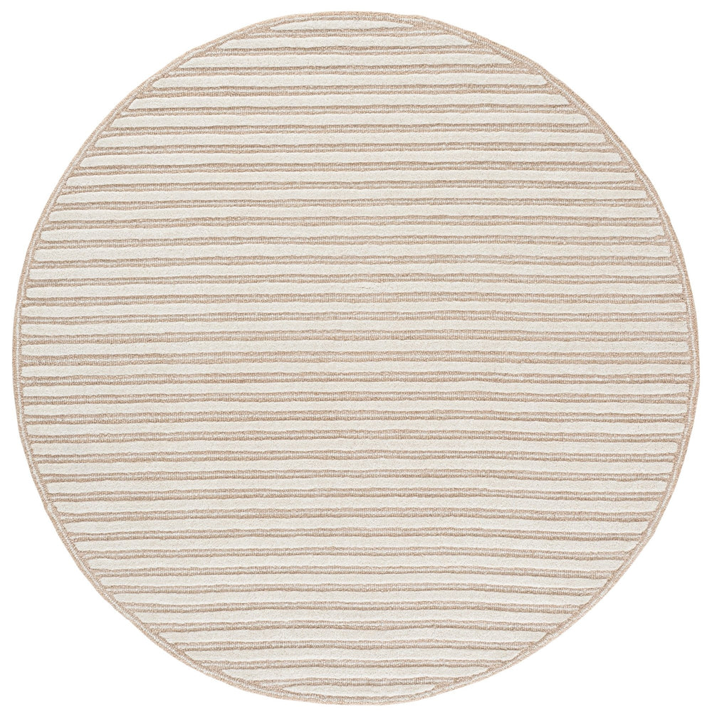 Safavieh Martha Hand-Tufted Beige Ivory Area Rug — Low-Profile Wool-Cotton Blend, Coastal Neutral Texture For Entryways 3'-0" x 5'-0" MSR3858B-3