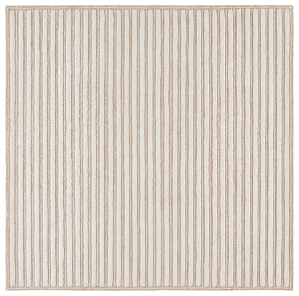 Safavieh Martha Hand-Tufted Beige Ivory Round Area Rug, 80% Wool 20% Cotton — Soft Low-Profile Artisan Texture 6'-0" x 6'-0" MSR3858B-6R