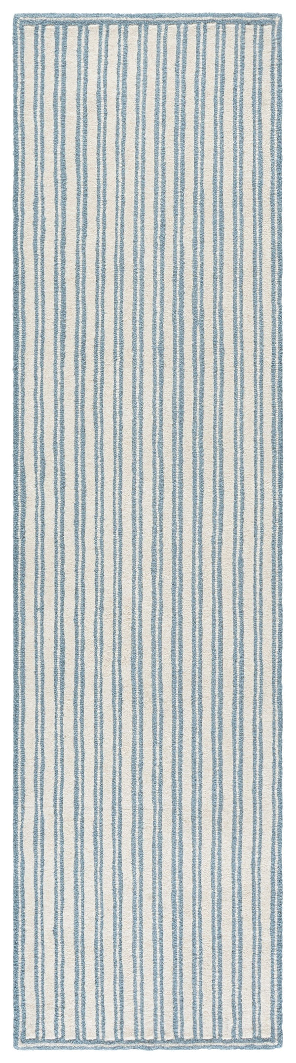 Safavieh Martha Hand-Tufted Blue And Ivory Area Rug, Wool-Cotton Blend, Low 3/8" Pile For Comfort And Durability 8'-0" x 10'-0" MSR3858M-8