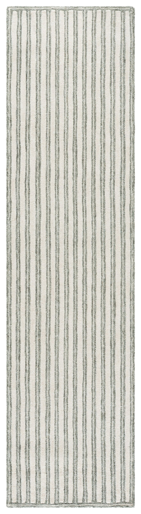Safavieh Martha Hand‑Tufted Sage Ivory Rug — Wool/Cotton Low‑Pile Accent Rug For Entryway, Layered Texture 3'-0" x 5'-0" MSR3858W-3