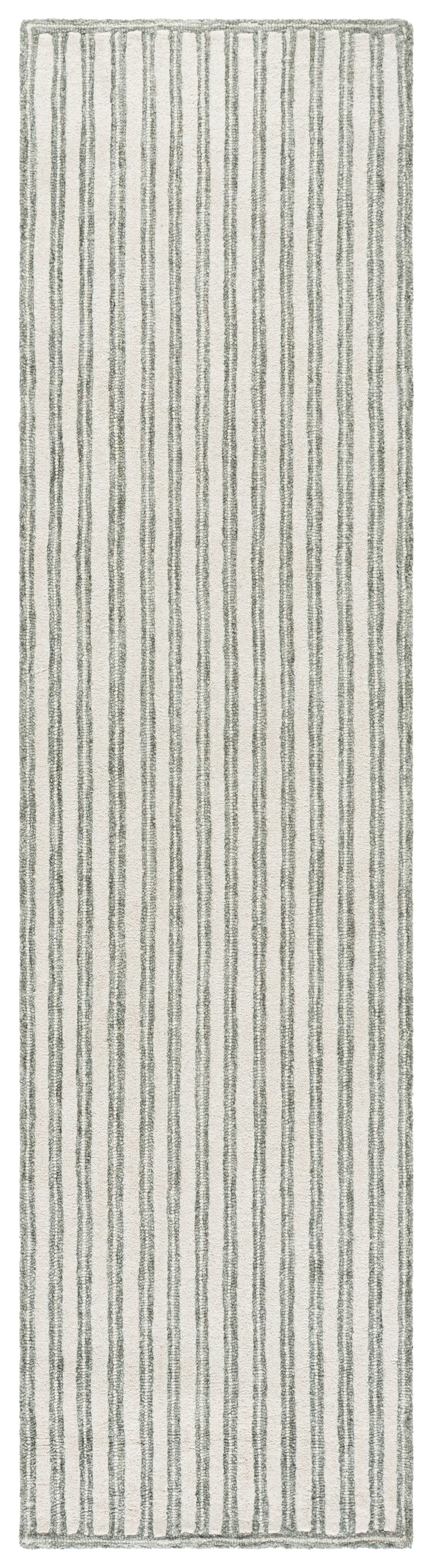 Safavieh Martha Sage & Ivory Hand-Tufted Wool-Cotton Rug, Low-Pile Coastal Chic Area Accent For Living Rooms 6'-0" x 6'-0" MSR3858W-6SQ
