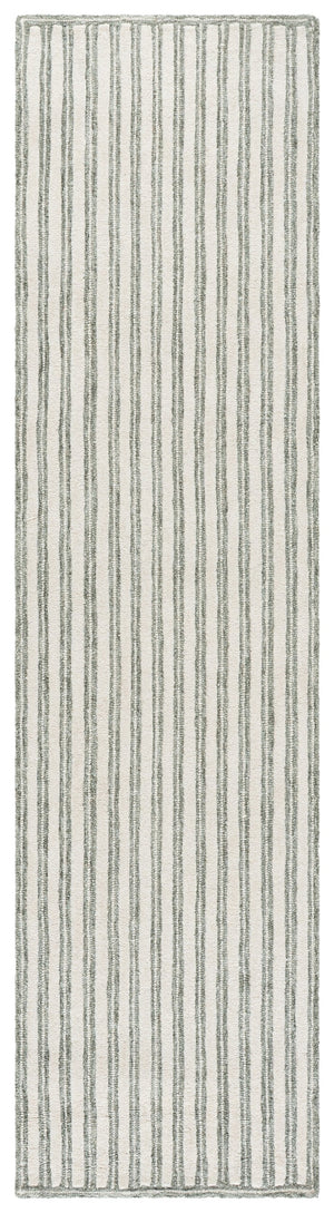 Safavieh Martha Sage & Ivory Hand-Tufted Wool-Cotton Rug, Low-Pile Coastal Chic Area Accent For Living Rooms 6'-0" x 6'-0" MSR3858W-6SQ