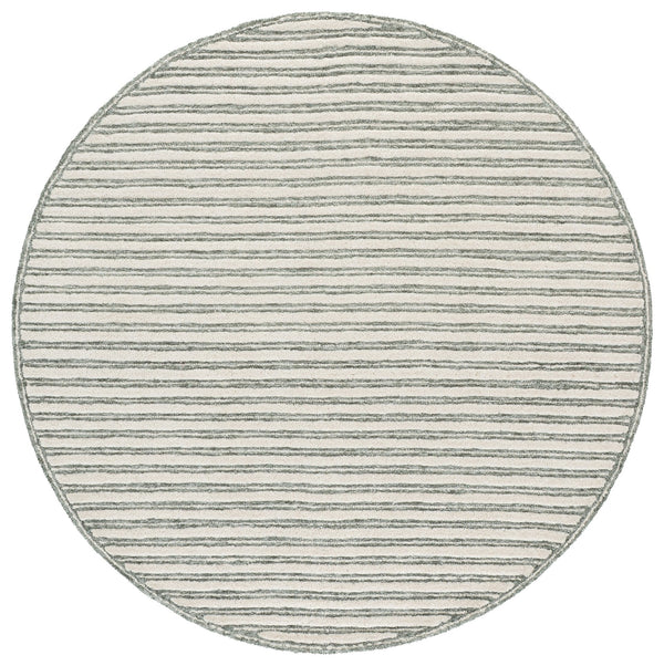 Safavieh Martha Sage & Ivory Hand-Tufted Wool-Cotton Rug, Low-Pile Coastal Chic Area Accent For Living Rooms 6'-0" x 6'-0" MSR3858W-6SQ