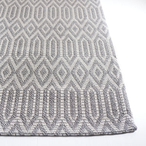 Safavieh Martha Stewart Cotton Area Rug - Elegant Transitional Design For Timeless Home Décor And Comfort Anthracite ,Light Grey 100% Cotton Msr405f-25