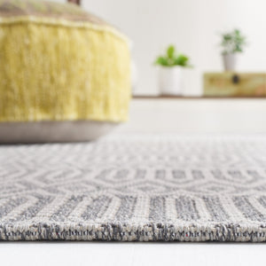 Safavieh Martha Stewart Cotton Area Rug - Elegant Transitional Design For Timeless Home Décor And Comfort Anthracite ,Light Grey 100% Cotton Msr405f-25