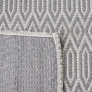 Safavieh Martha Stewart Cotton Area Rug - Elegant Transitional Design For Timeless Home Décor And Comfort Anthracite ,Light Grey 100% Cotton Msr405f-25