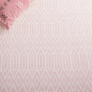 Safavieh Martha Stewart Cotton Area Rug - Elegant Transitional Design For Timeless Home Décor And Comfort Pink ,Ivory 100% Cotton Msr405u-3