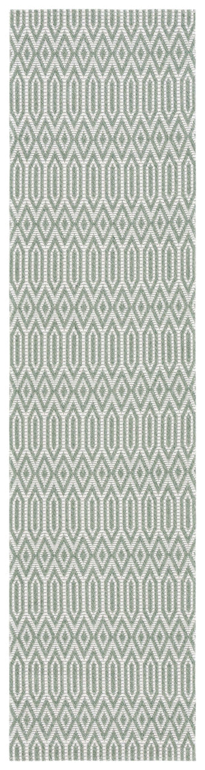 Safavieh Martha Stewart Cotton Area Rug - Elegant Transitional Design For Timeless Home Décor And Comfort Green ,Ivory 100% Cotton Msr405y-8