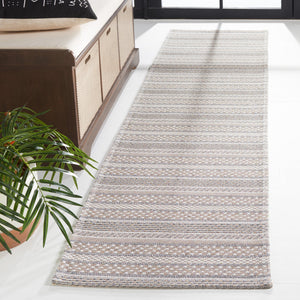 Safavieh Ms Elegant Taupe/Beige Area Rug - Luxurious Cotton Comfort For Stylish Home Décor, 4x6 Ft Grey ,Taupe 100% Cotton Msr412f-57