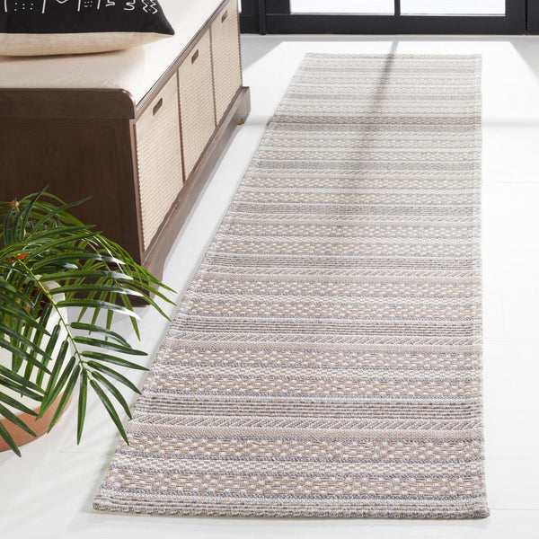 Safavieh Ms Elegant Taupe/Beige Area Rug - Luxurious Cotton Comfort For Stylish Home Décor, 4x6 Ft Grey ,Taupe 100% Cotton Msr412f-57