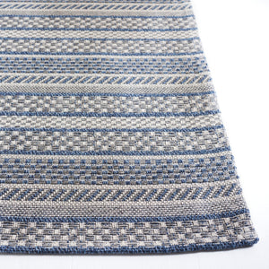 Safavieh Ms Elegant Taupe/Beige Area Rug - Luxurious Cotton Comfort For Stylish Home Décor, 4x6 Ft Navy ,Light Grey 100% Cotton Msr412n-28