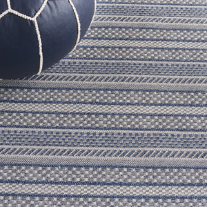 Safavieh Ms Elegant Taupe/Beige Area Rug - Luxurious Cotton Comfort For Stylish Home Décor, 4x6 Ft Navy ,Light Grey 100% Cotton Msr412n-28