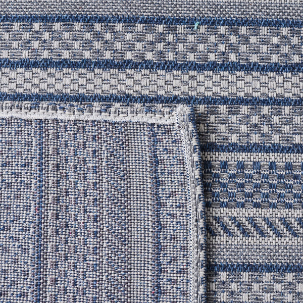 Safavieh Ms Elegant Taupe/Beige Area Rug - Luxurious Cotton Comfort For Stylish Home Décor, 4x6 Ft Navy ,Light Grey 100% Cotton Msr412n-28