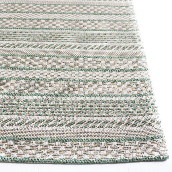 Safavieh Ms Elegant Taupe/Beige Area Rug - Luxurious Cotton Comfort For Stylish Home Décor, 4x6 Ft Green ,Ivory 100% Cotton Msr412y-6