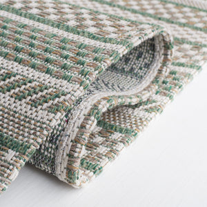 Safavieh Ms Elegant Taupe/Beige Area Rug - Luxurious Cotton Comfort For Stylish Home Décor, 4x6 Ft Green ,Ivory 100% Cotton Msr412y-6