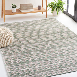 Safavieh Ms Elegant Taupe/Beige Area Rug - Luxurious Cotton Comfort For Stylish Home Décor, 4x6 Ft Green ,Ivory 100% Cotton Msr412y-6